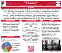 Anthropocene, gamification, nature museum, personal epistemology