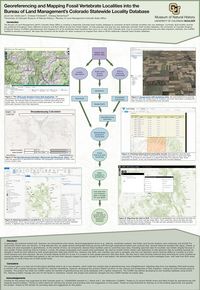 Georeferencing and Mapping Fossil Vertebrate Localities into the Bureau of Land Management’s Colorado Statewide Locality Database